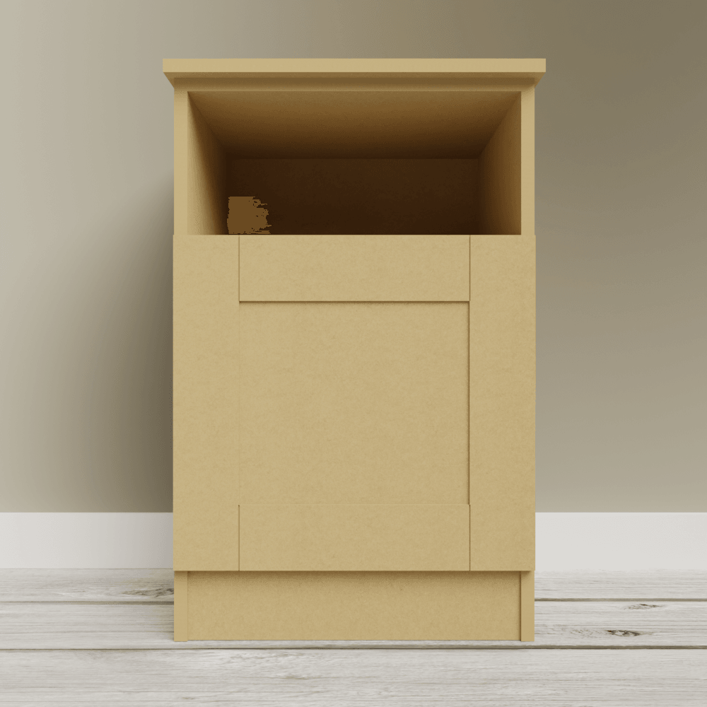 Low Single Cupboard Open - The Cabinet Shop