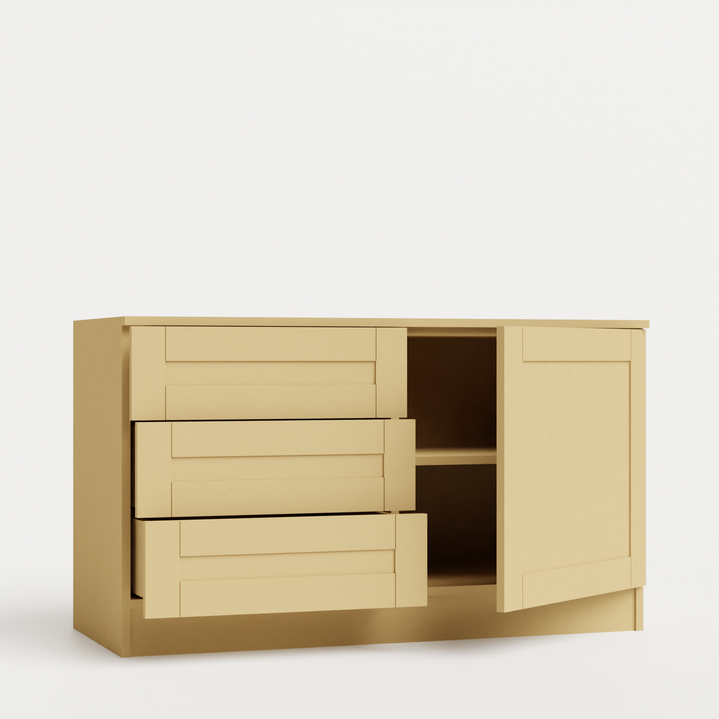 3 Drawer & Cupboard Base Unit