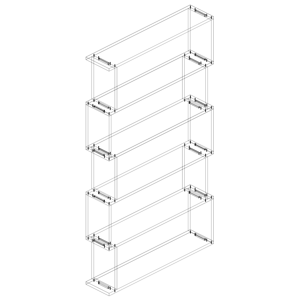 Tall Double Storage Box - The Cabinet Shop