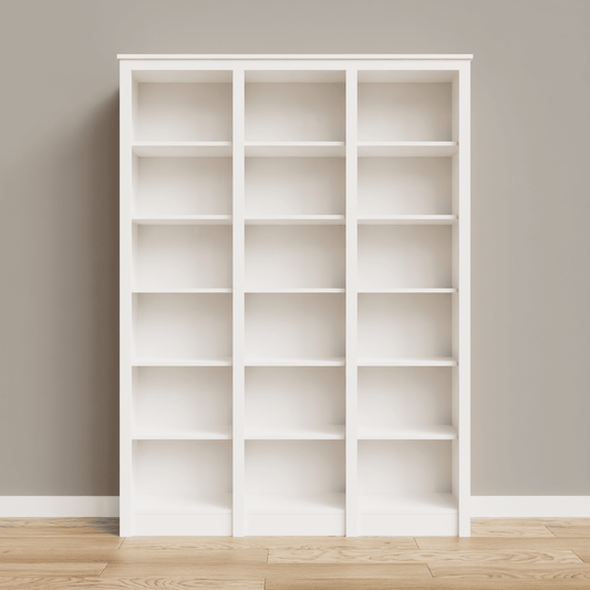 Tall Triple Bookcase