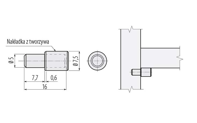 Shelf Supports Pins Ø5 mm