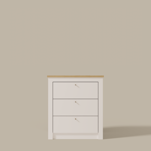 Three Drawer Bedside Chest