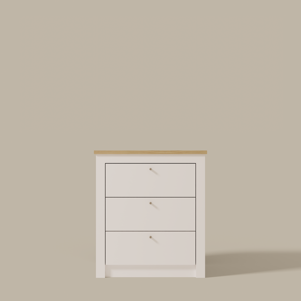 Three Drawer Bedside Chest