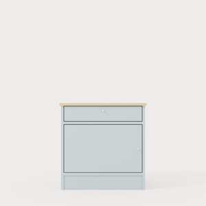 Bedside Cabinet with Drawer and Door