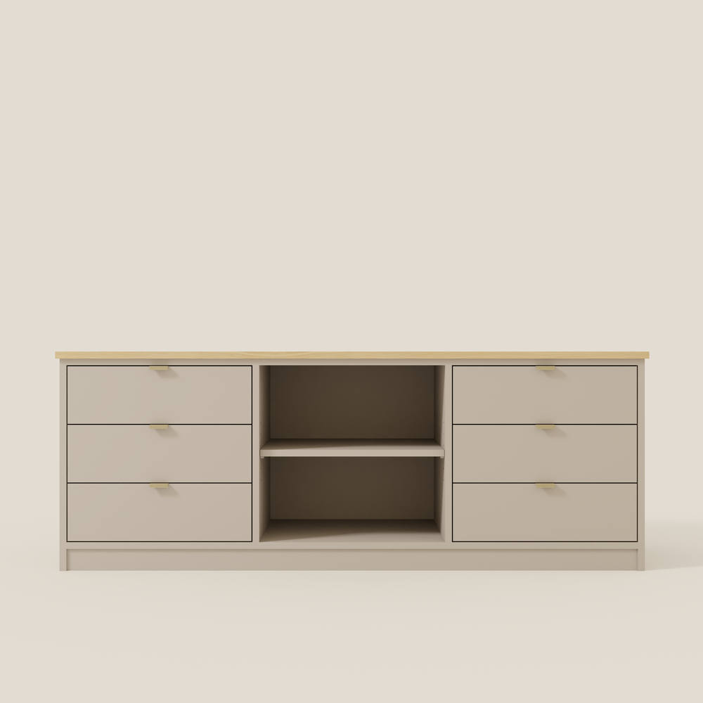 Low 6 Drawer Chest M3
