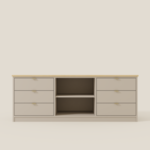 Low 6 Drawer Chest M3