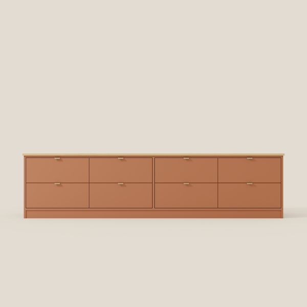 Low 8 Drawer Chest M1