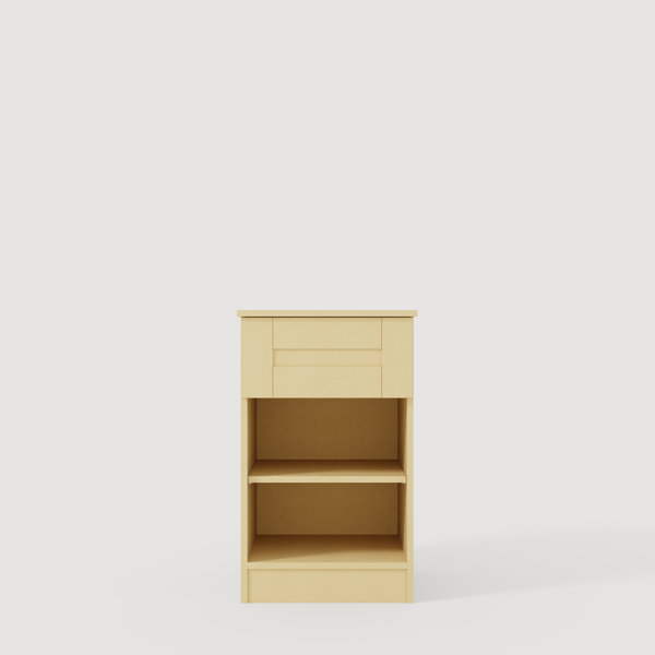 Low Single Open Cupboard with Drawer