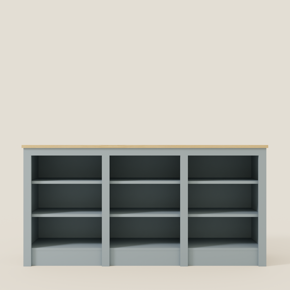 Low Triple Bookcase