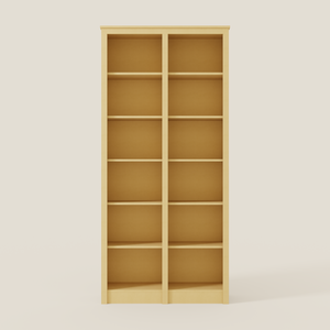 Tall Double Bookcase