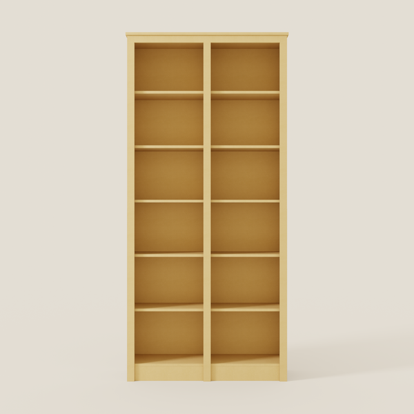 Tall Double Bookcase