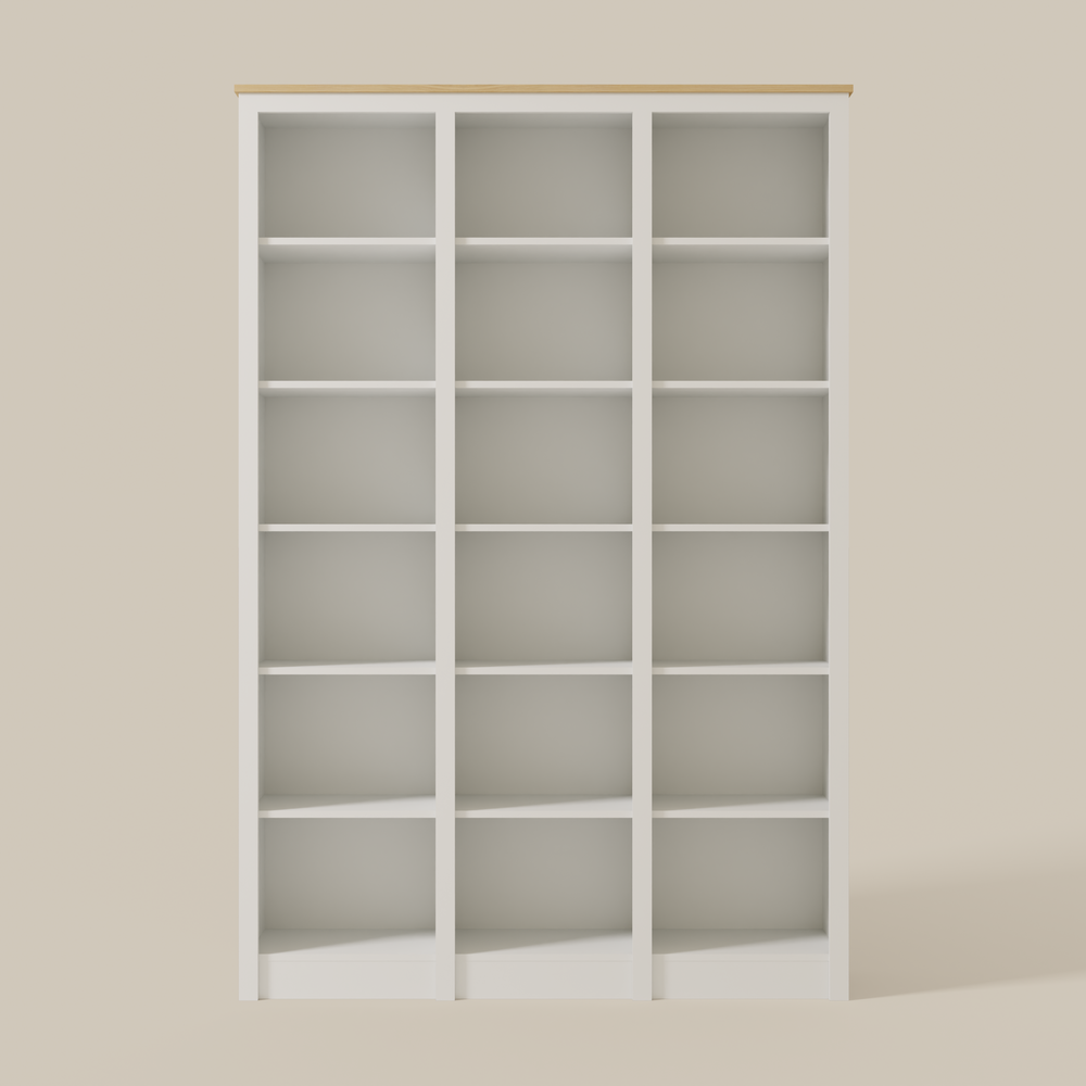 Tall Triple Bookcase