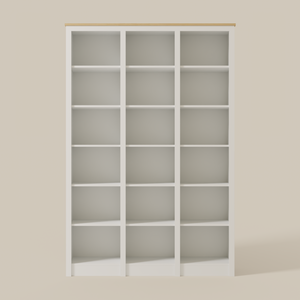 Tall Triple Bookcase