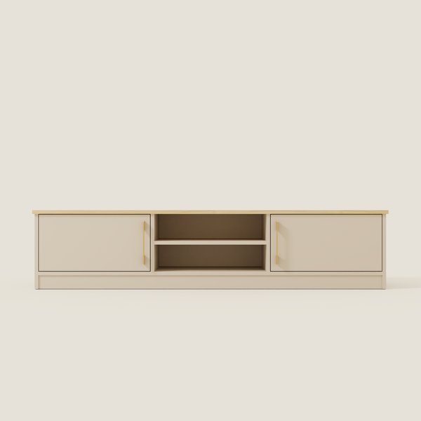 Low Media Cabinet with Centre Shelves