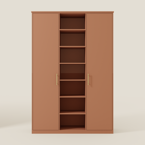 Double Wardrobe with Centre Shelving