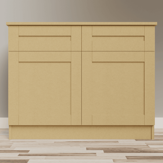 Low Double Cupboard with 2 Drawers - The Cabinet Shop