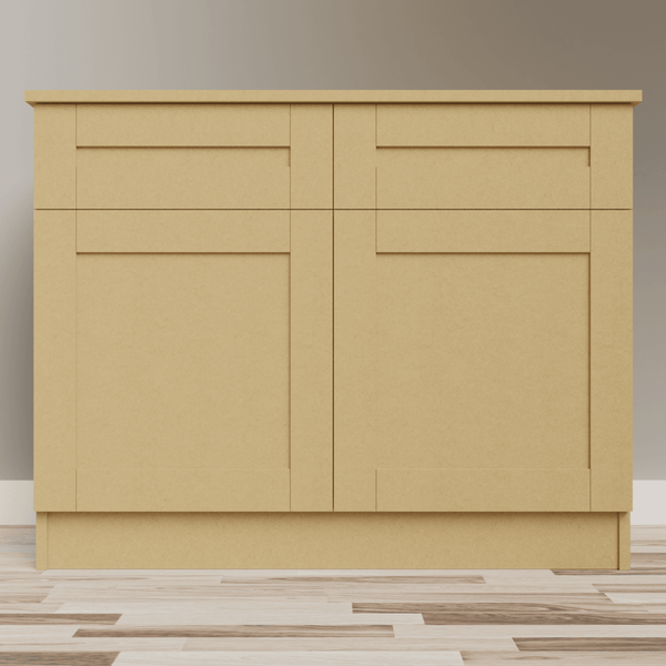 Low Double Cupboard with 2 Drawers - The Cabinet Shop
