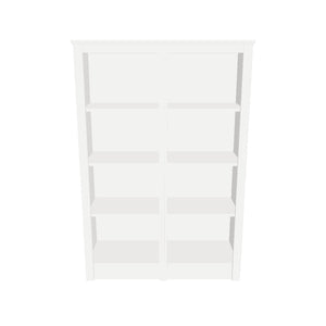 Mid Double Bookcase