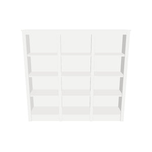 Mid Triple Bookcase