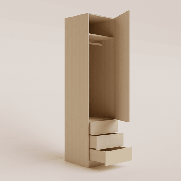 Single Linen Press Wardrobe - The Cabinet Shop