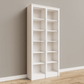 Tall Double Bookcase