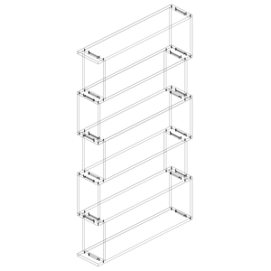 Tall Double Storage Box - The Cabinet Shop