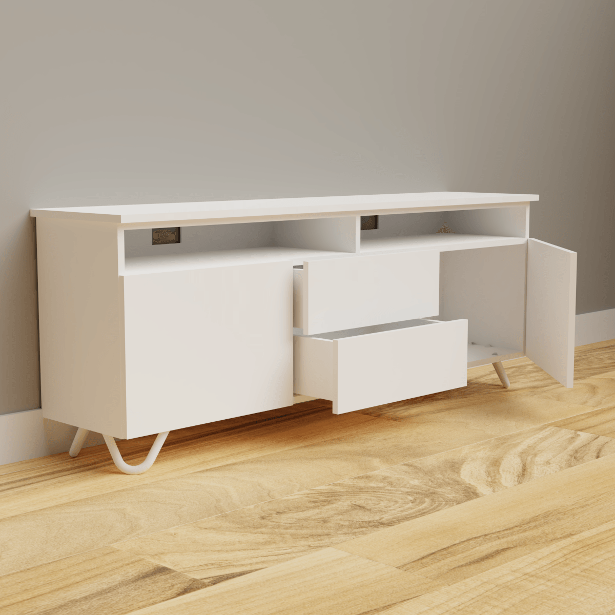 Side Table TV Stand - The Cabinet Shop