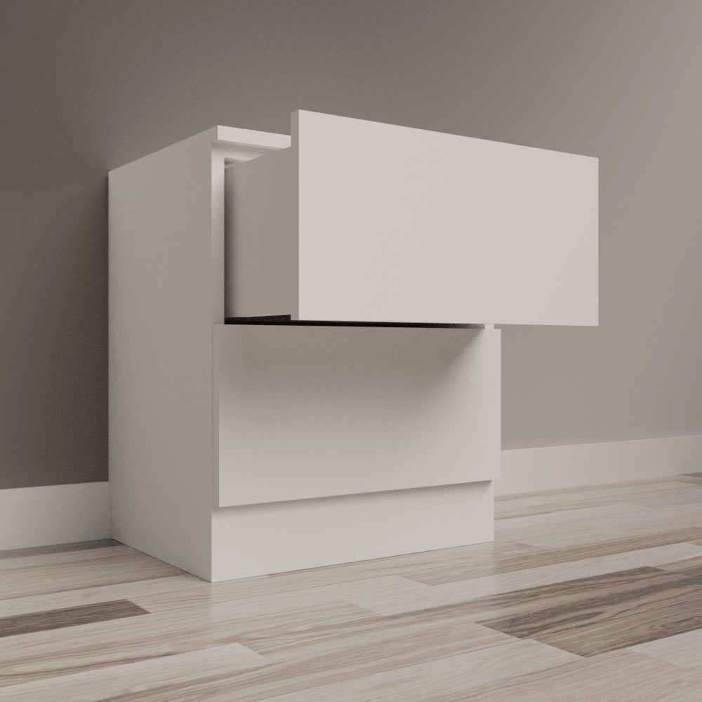 Low Chest of 2 Drawers - The Cabinet Shop